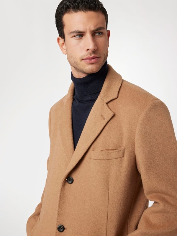 Guess wool coat mens on sale