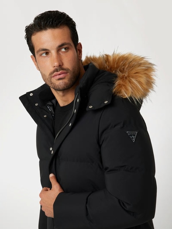 Mens guess puffer coat deals