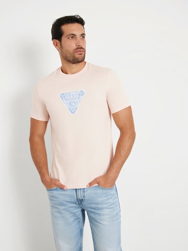 Pink and blue guess shirt best sale