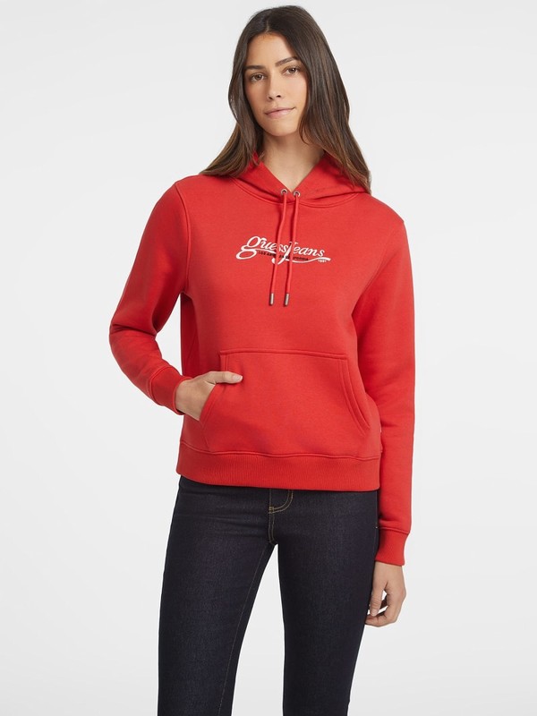 Guess Hoodie Clearance Sale Uae Women California Embroidered Red